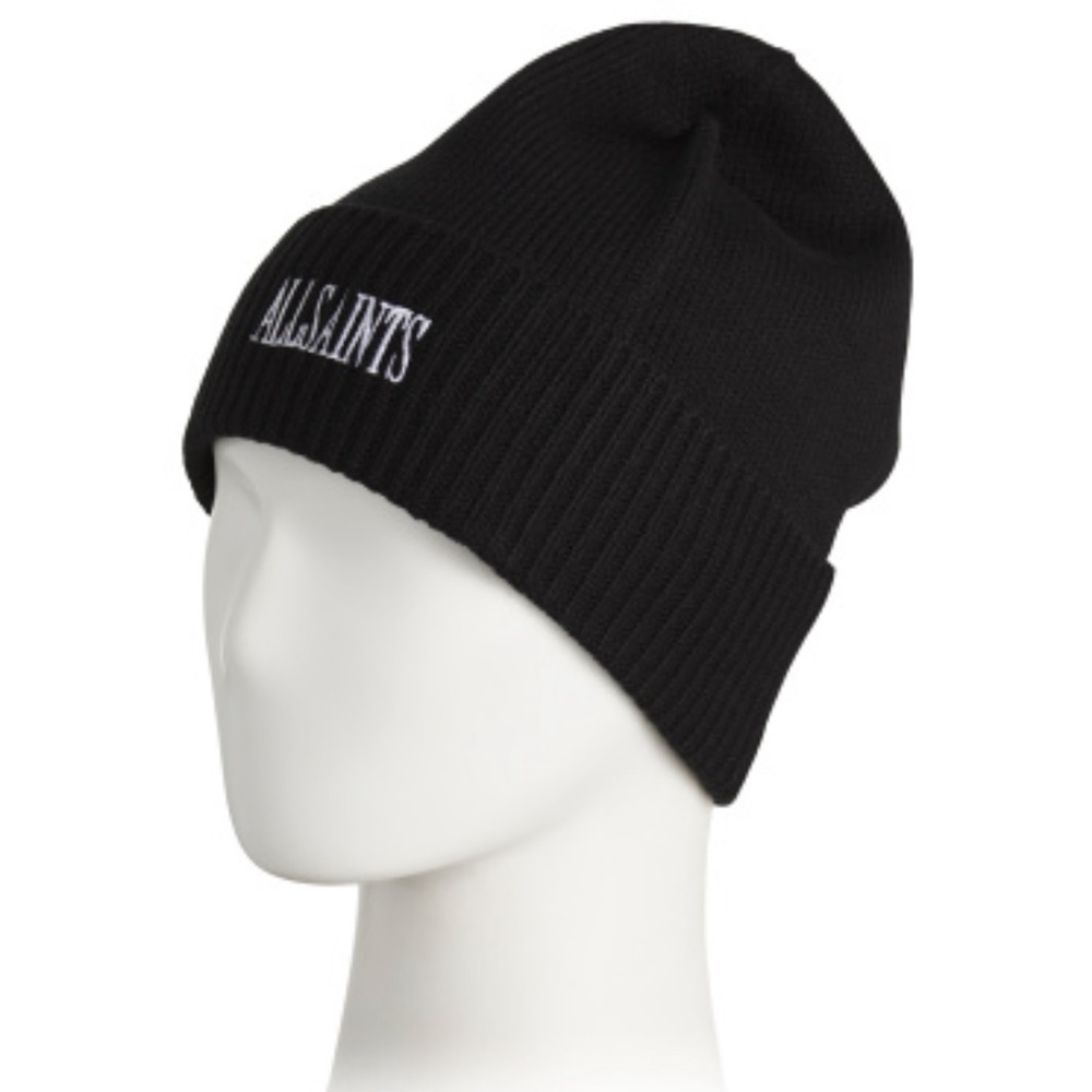 Black All Saints Beanie